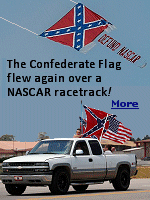People who don't like to see the Confederate flag shouldn't go to NASCAR races. Save your Confederate money, the South will rise again.